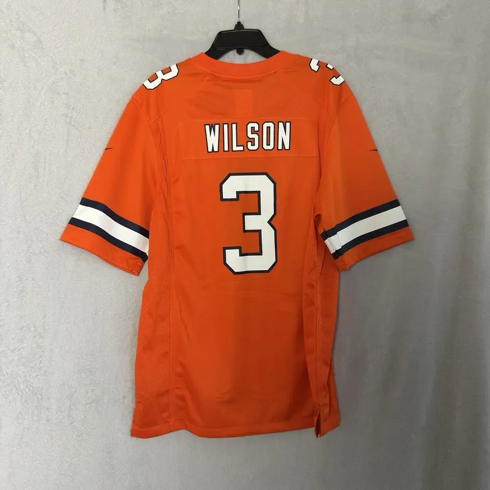 Nike On Field Denver Broncos Russell Wilson #3 Jersey Men’s Large Orange NWT